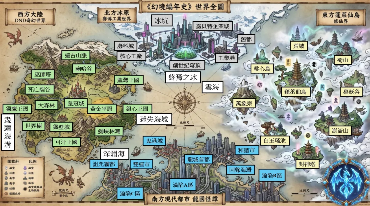 幻境編年史世界全圖